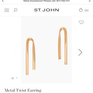 St John earrings